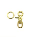 Scherenkarabiner in gold