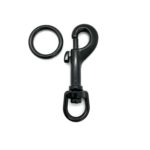 Bolzenkarabiner in schwarz