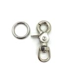 Scherenkarabiner in silber